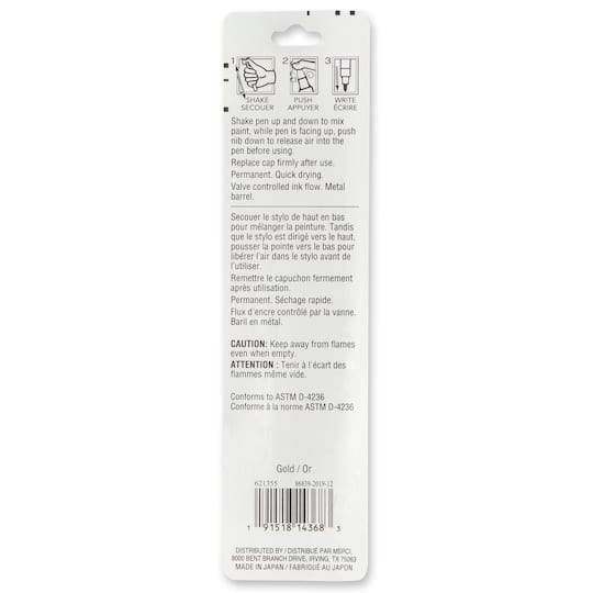 Metallic Fine Tip Multi-Surface Premium Oil-Based Paint Pen by Craft Smart